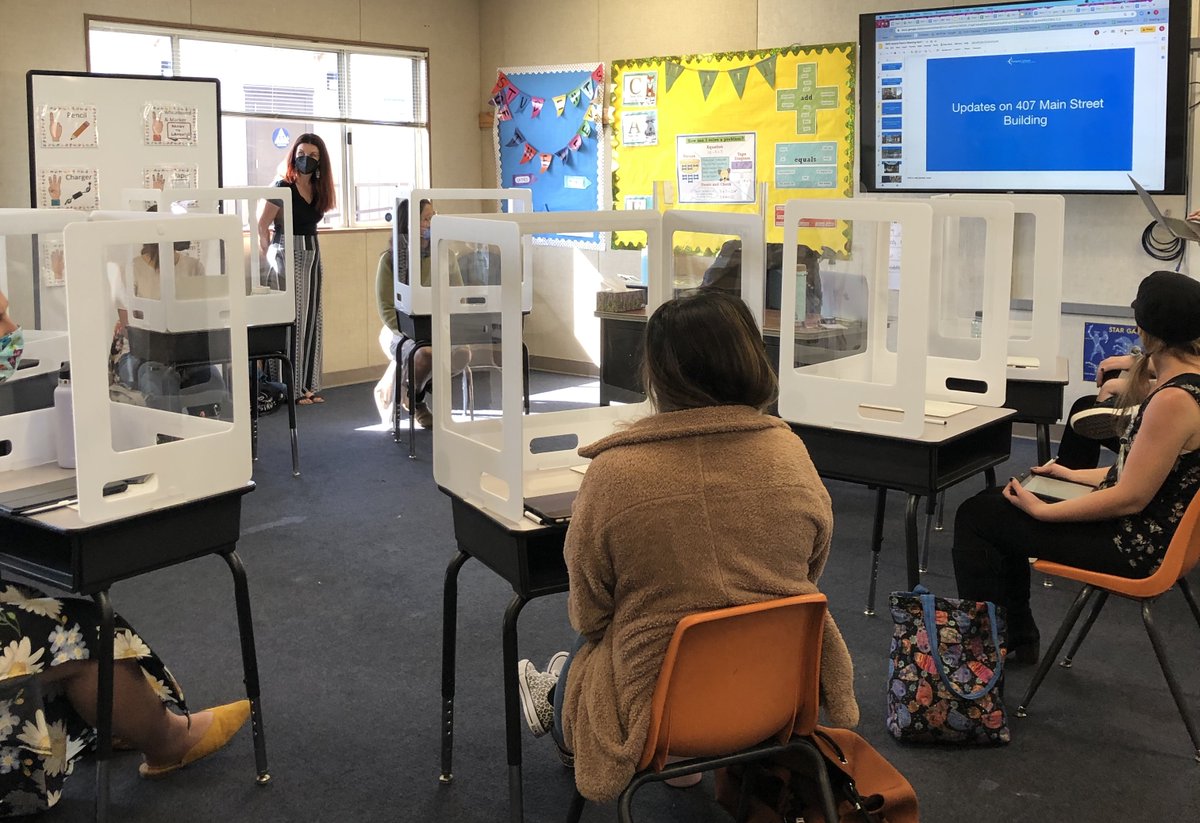 Although the calendar reads April 1st, the energy on campus today was more like August 1st! Staff was so excited to be learning the new "temporary normal" as we prepare to welcome our little friends back to in person instruction. #regardlessofcircumstances #NavigatorSchools#safe