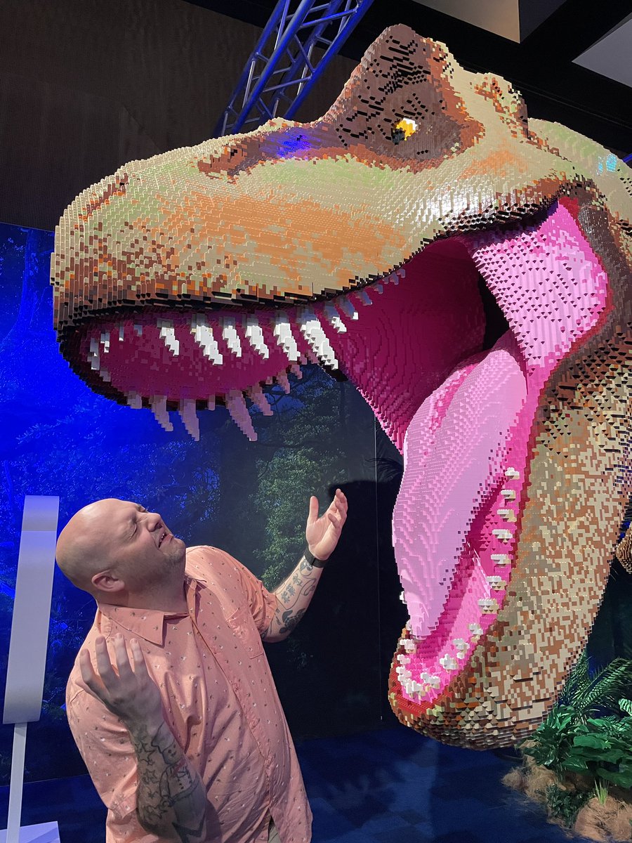 RickJamesBricks's tweet photo. Went to Jurassic World. Just survived. Awesome Show Ryan and The Brickman Team. 🦖 #lego #rickjamesbricks #imrickjamesbricks #legopakenham #legomelbourne #brickmanjurassic #brickman #ryanmcnaught @brickmanexp https://t.co/vQXEWG1P8p