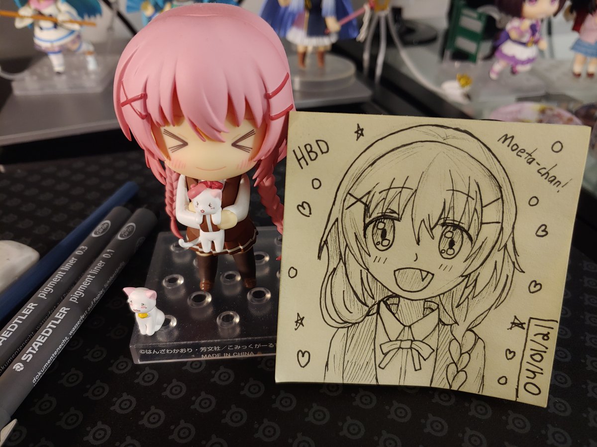 Noablender Happy Birthday 4 1 To Moeta Kaoruko From Comic Girls Better Known As Kaos Sensei But I Always Called Her Moeta Chan Because She S Just Too Moe I Drew A Little