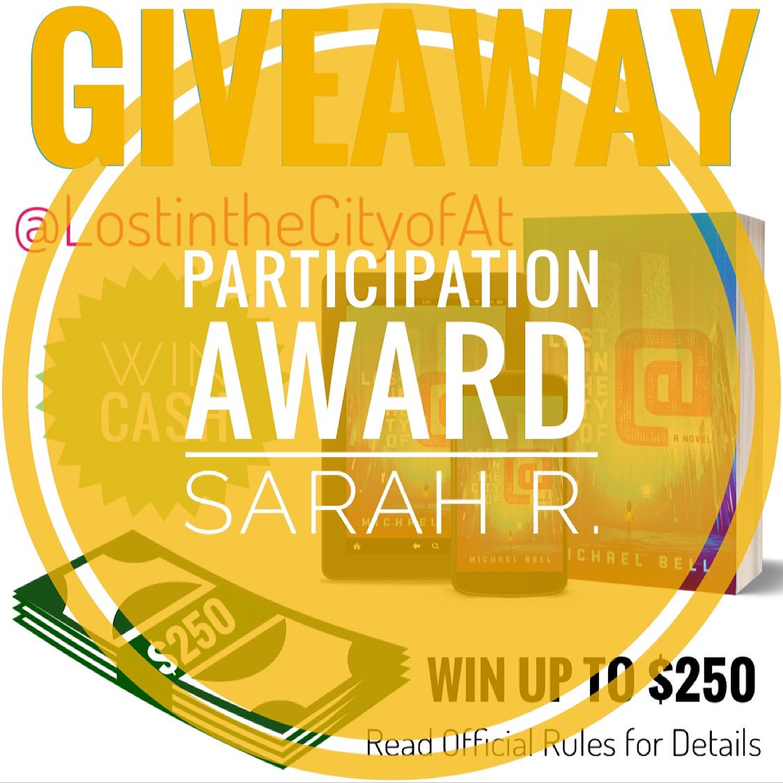 CONGRATS 🎉 to our Participation Award Winner, Sarah R.!

She won $50 cash! 😍

We’ve reached out to the random giveaway winner, and are still waiting to her back from them. She has 48 hours to confirm her eligibility before another winner is drawn.