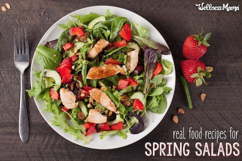 We try to eat seasonally as much as possible. 
Here are some of the spring salads that are especially winning combinations: wellnessmama.com/2818/spring-sa…

#springsalads #seasonallyeating #eatlocal #wellnessmamarecipes #homemadedressings #naturalhome