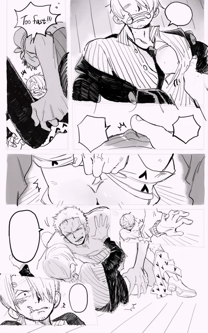 (comic WIP-4)
*sketch 

⚠️R15

#ゾロサン 
#zosan 