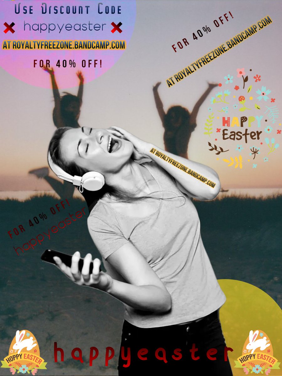RoyaltyFreeZone's tweet photo. We Wish You A Happy Easter And We Have a Little Gift For You :)
Use The Code "happyeaster" at our https://t.co/WPw9Z4w4nH To Get a 40% Off For Any Music You Like :) https://t.co/sGklsTl9ET