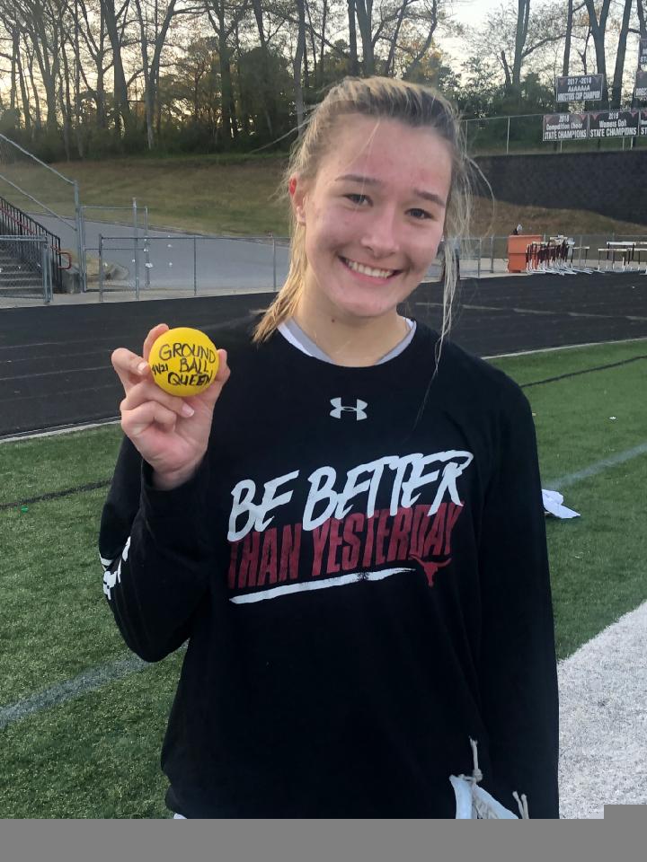 LambertGirlsLax's tweet photo. Great night at the Horn for @LambertGirlsLax &amp; proud of Delaney Hill for breaking the single season Ground Ball record....with several more games still to play!

#GoHorns #BeBetterThanYesterday #GroundBallQueen #PlayaFor21 https://t.co/v7SUJU5vzE