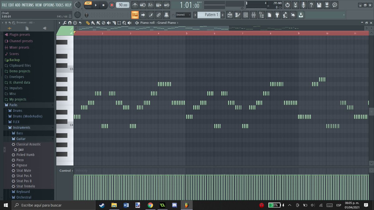 Ris_Aos's tweet photo. In just one day after learning the basics I managed to re-do the Boss song on the piano, hopefully this would help my friend to do the rest, so... I guess I'm helping ☺️❤️💙
#IndieDevWorldOrder #Indie #IndieGame #IndieDev #IndieGameDev #Music #Flstudio #RisBless #FoF #Aos https://t.co/7tZnDzmfzT