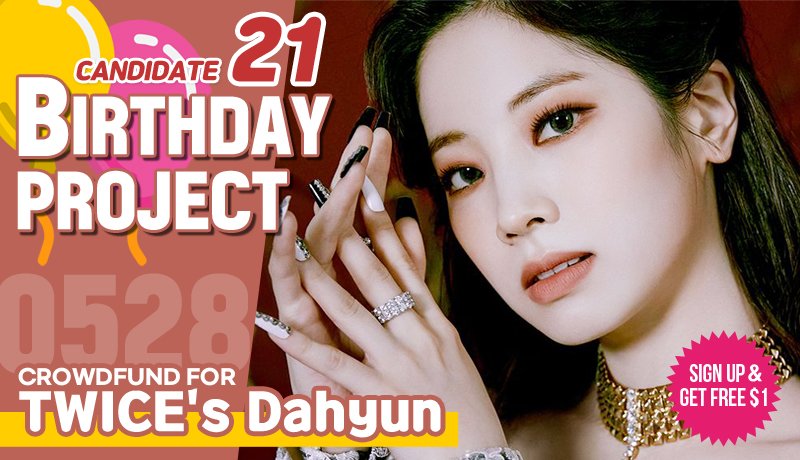 kshortycom's tweet photo. [Candidate 21] #TWICE's #Dahyun

Crowdfund a Birthday ad for her!
▶https://t.co/nqInIeUS1N

Idol with the most crowdfunded SARANG POINTS receives additional $500 POINTS which guarantees subway ads

Most Like+RT get additional $100~300 POINTS!

#트와이스 #ダヒョン #다현 #金多賢 https://t.co/HqBq461oU4
