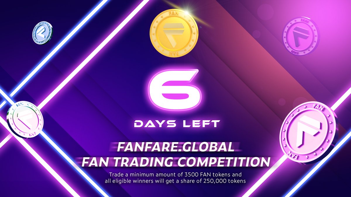 6 more days to $FAN trading competition > Join now > go.latoken.com/4rr