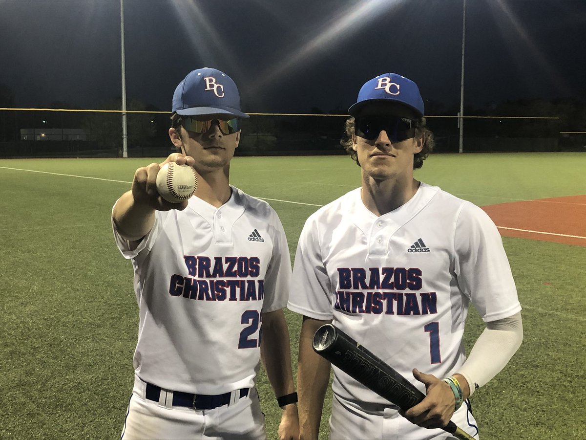 BCEagleBaseball's tweet photo. Dynamic duo, but roles reversed tonight. This time it’s @Sam__Kinnard throwing a no hitter with 9 k’s and Harris Powers @HCP_03 with a 💣. Nice week for these two. @PSTxHSBaseball @lpdobbins @BVRenegades https://t.co/zicDDDLdiY