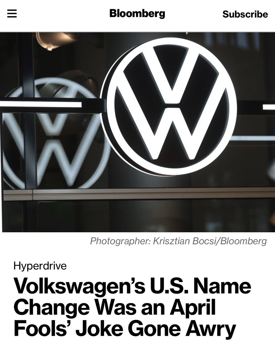 Hepburn_Prod's tweet photo. Such an amazing #Thursday when a client calls in to thank us for not manipulating the stock markets with an #AprilFools joke and pissing off so many people. All we can say thank you to whoever came up with it as it puts us one step closer to handling all @VW marketing #callus😜 https://t.co/jqFXAzuQoQ