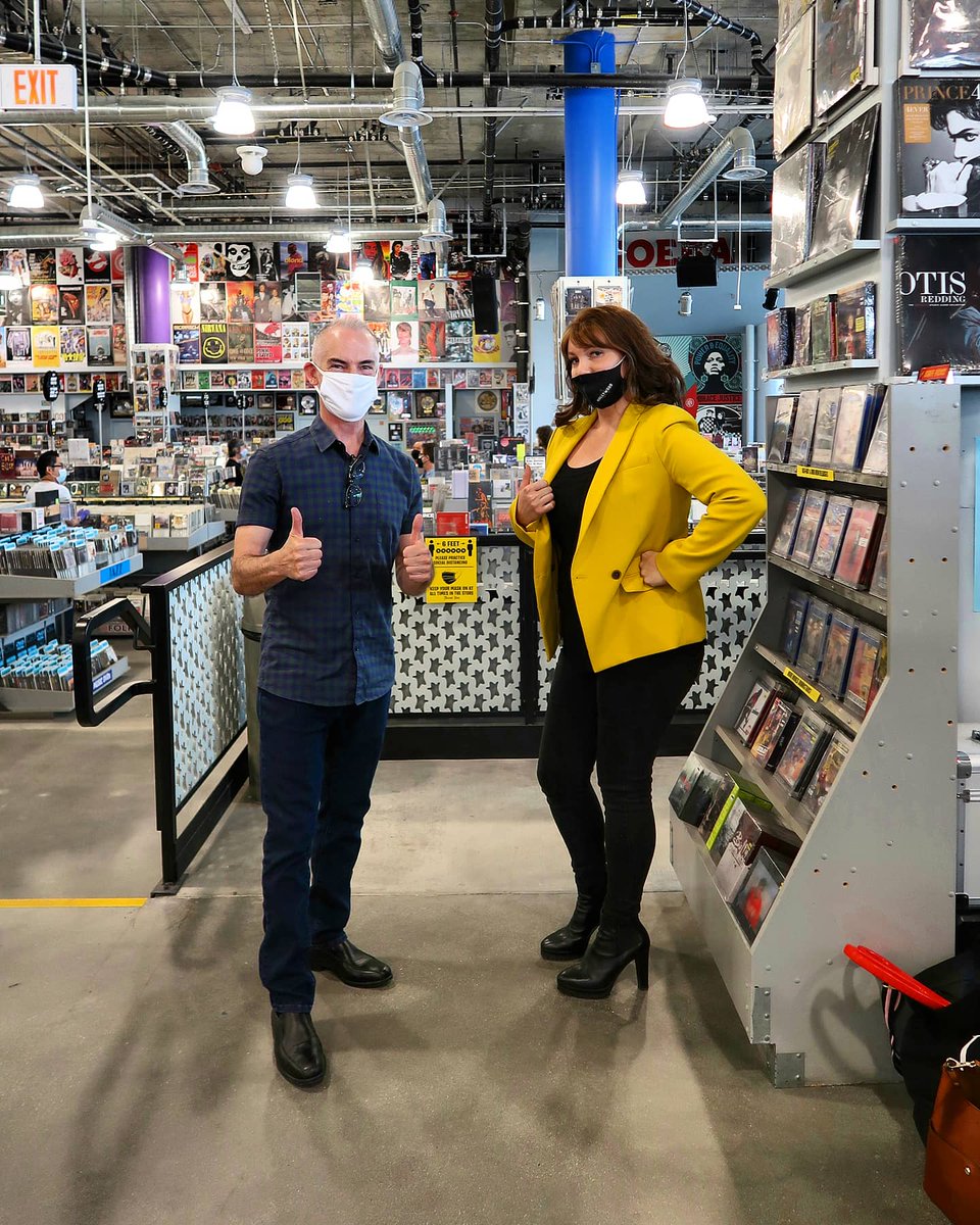 djcomplexlex's tweet image. What a fun way to kick off April this morning! The @AmoebaMusic official ribbon cutting and grand re-opening celebration with the @HollywoodArea and Councilmember @MitchOFarrell 🌟 Their new location is gorgeous. It brought back many memories for me as a teen!