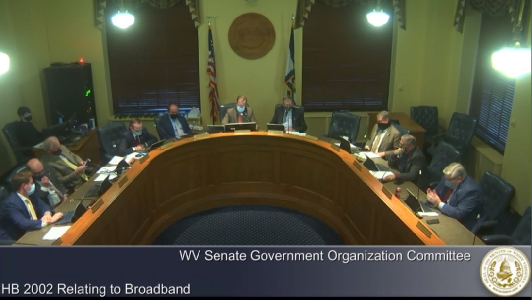 AARPWV's tweet photo. ICYMI: @wvsenate Gov. Org. Cmt. early Thursday evening advanced H.B. 2002 after restoring consumer protection language removed in a proposed committee amendment earlier in the day. The #broadband legislation now advances to the Senate floor. https://t.co/ecNhekqMex #wvlegis https://t.co/M6O0wwaNZ0
