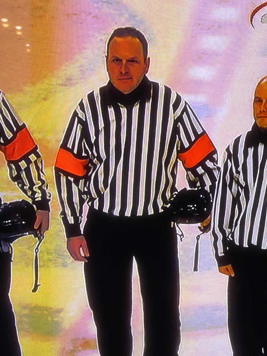 Tonnaboyshockey's tweet photo. Former coach and alumni turned referee making his first state tournament appearance! Congrats @EricStandke honor well deserved #packbeforepride https://t.co/0wjd0SbErT