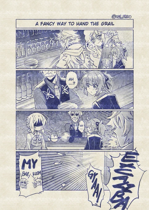 a Fancy Way to Hand Grail

Need to draw this so I can let it out of my mind!
Parody of the very last scene of the Moriarty event~

Better res here!
https://t.co/40wWR3LZr3

#FGO 