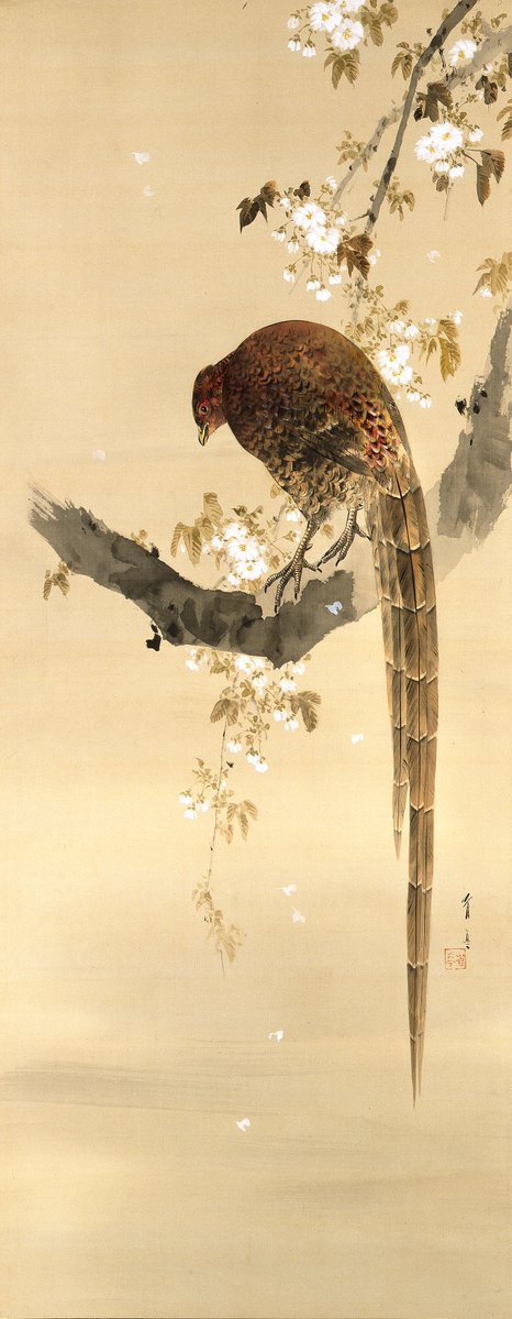 今日は、日本画家 ＃渡辺省亭（1852 - 1918）の命日です。近年、日本画