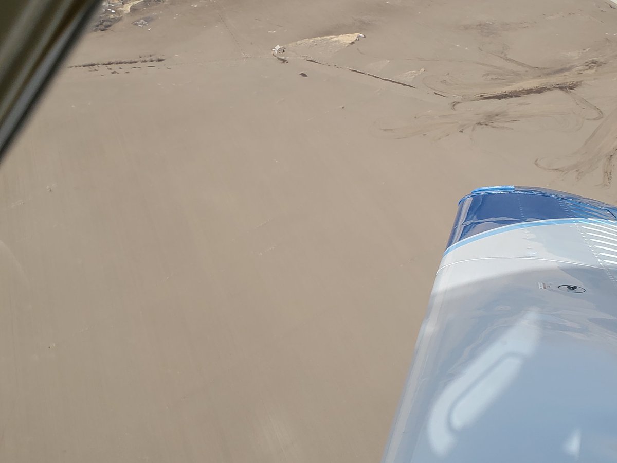 bisdvd's tweet photo. Fire damage from the air yesterday and with today's wind. 520 was closed due to no visibility. It looked like a 🏜 from the air absolutely nothing covering the land. https://t.co/8MVK9jSGWM