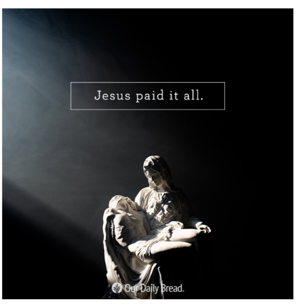 estapacifica's tweet photo. Jesus paid the price so that we can be free
indeed. May this Easter bring you and your family
Countless blessings and good tidings. https://t.co/JmNxPfzJd0