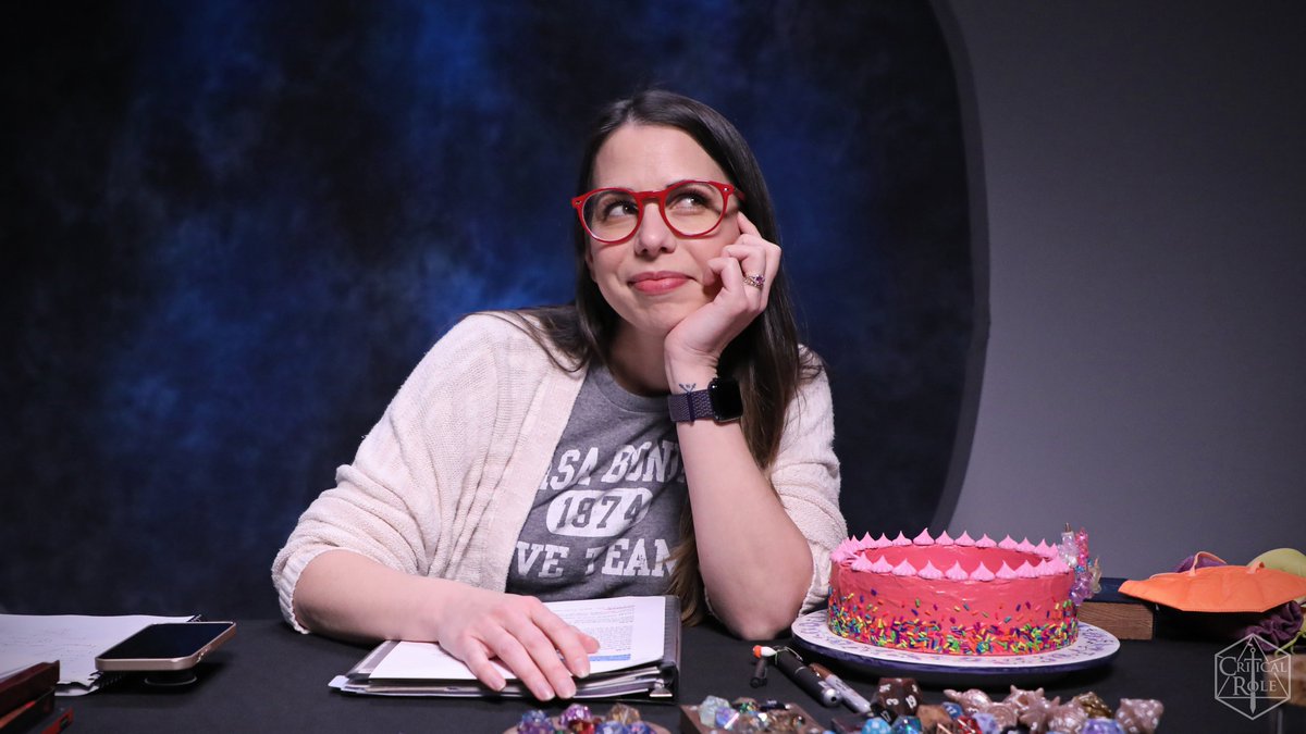 CriticalRole's tweet photo. *casts sending*

"Oh hai! It's me... Jester!" 🎂🍭 https://t.co/nY5Md5Y5Bi