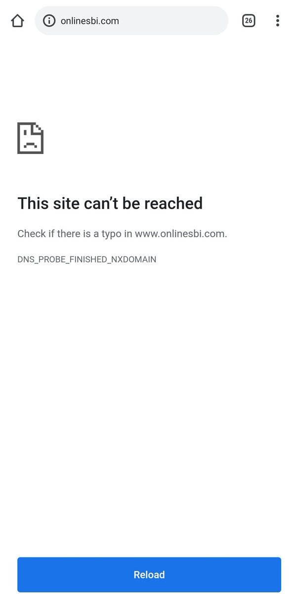 Bagzzie's tweet photo. @TheOfficialSBI Literally been trying all day but get the same error message ☹ https://t.co/MS4mtvLuI7