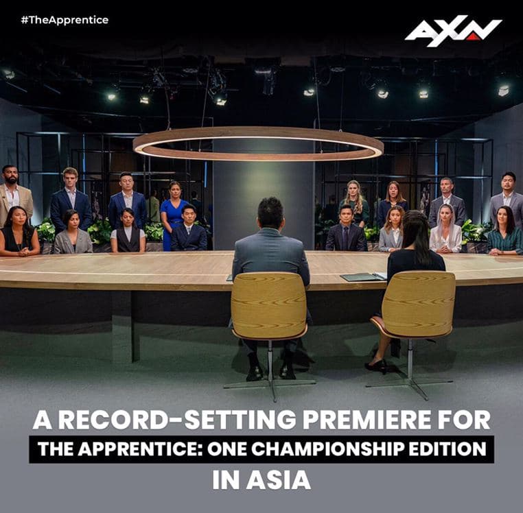 axnasia's tweet photo. The Apprentice: @ONEChampionship Edition is the most watched English language reality series premiere in 2021 in Asia. A huge thank you to all of our fans out there who made it a huge success from the start! 

@ApprenticeONE #TheApprentice #WeAreONE #ONEChampionship https://t.co/CFIO4PHcWm