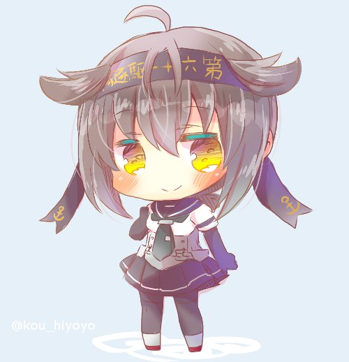 艦これ「初月進水日おめでとう! #初月 #艦これ #初月進水日 #初月生誕祭 」|ヒヨヨ@skeb募集中のイラスト