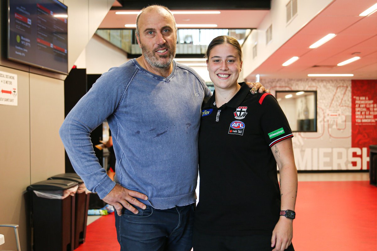 stkildafcw's tweet photo. Past meets present ♥️

The G-Train legacy continues. https://t.co/medyB5iNYJ