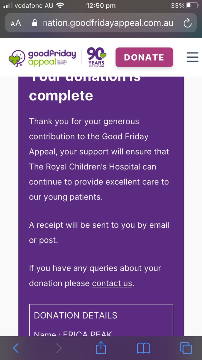 Most important thing that you can do today, is give what you can to the @GoodFriAppeal 💜 

donation.goodfridayappeal.com.au or call 1300 277 325. #GoodFridayAppeal  #90YearsOfGiving #GiveForTheKids