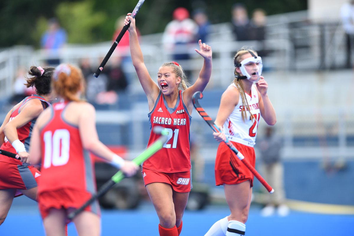 SHUBigRed's tweet photo. .@SHUFieldHockey shuts out Merrimack 1-0 after Katterman drove home her first goal of the season! #WeAreSHU

📰: https://t.co/t31S8iXJXI https://t.co/gFnnflfeys