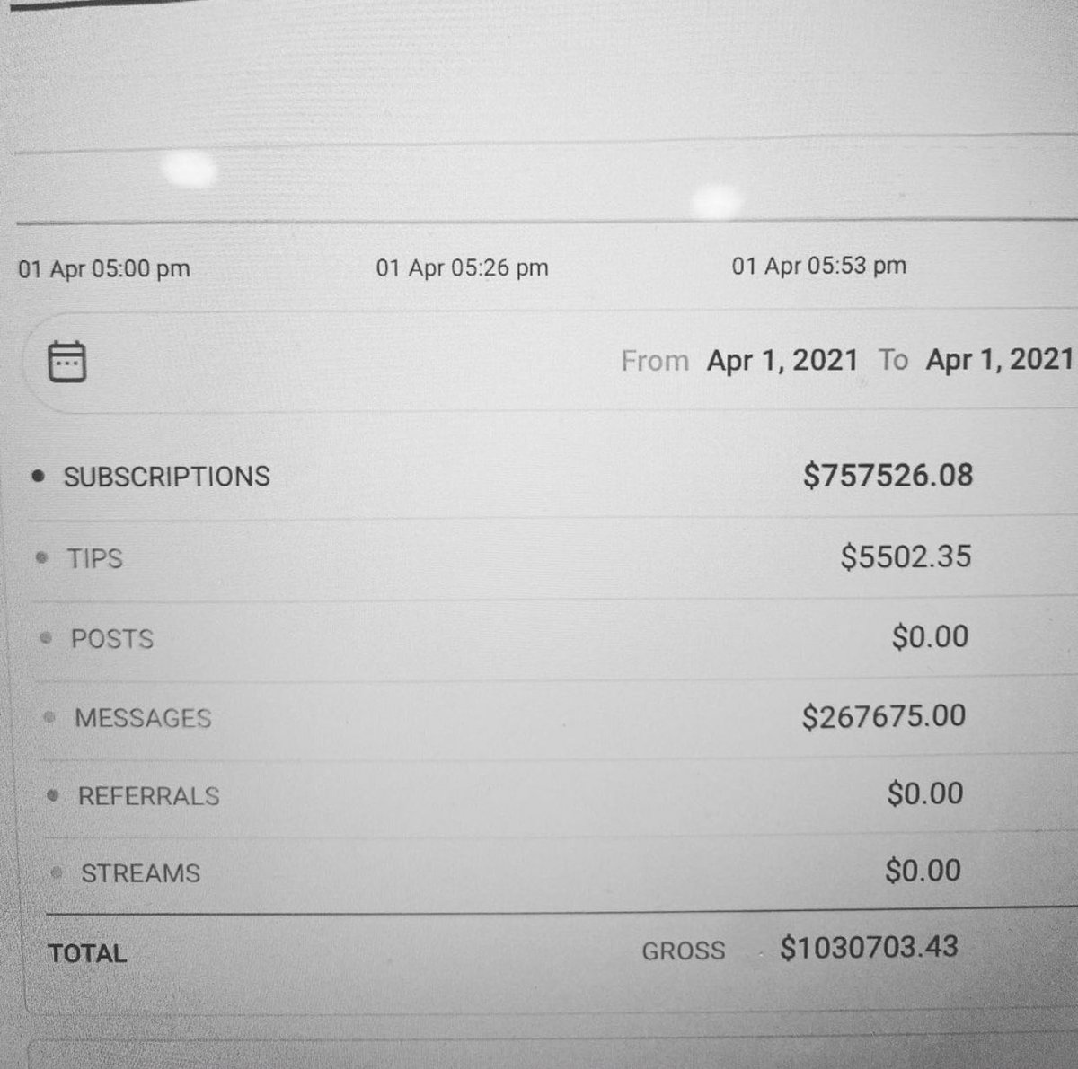 Hours after announcing her Onlyfans, Bhad Bhabie announces she’s made a whopping ONE MILLION DOLLARS in less than 6h, shattering the record. 

How much money have you made in the past 6 hours?