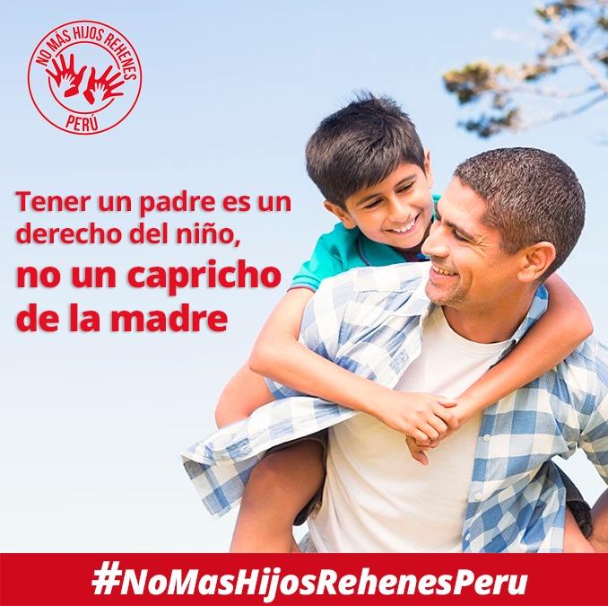Tener un padre es un derecho del niño, no un capricho de la madre.
<a href="/hijosrehenes/">No Mas Hijos Rehenes - Perú</a> #nomashijosrehenesperu #AEstaHora #CierrenLasEscuelas #AEstaHora