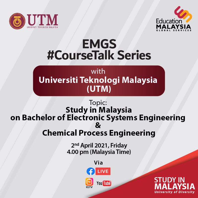 EducationMYSIA's tweet photo. Join us on the next session of EMGS #CourseTalk series π£ happening today β an exclusive Facebook live session with our Marketing team featuring our special guest,
#EducationMalaysiaGlobalServices #EMGS #EMGSCourseTalk https://t.co/Y2OFWWREV1