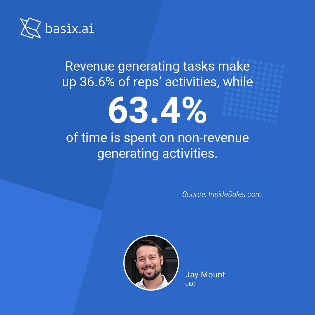 To paraphrase Paul Simon – There’s a hundred ways to waste time in sales. But seriously, what really needs careful thought is where and how time is used while not talking to viable prospects.

#ceo #salesenablement #sales