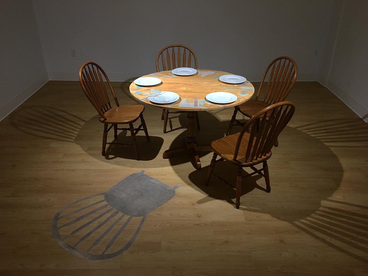 JoChilicote's tweet photo. Place Setting
My thesis exhibition is installed. 
(I know how frustrating it can be not knowing or understanding an art installation such as this, so below you can find some thoughts) https://t.co/R8Rt6SpA01