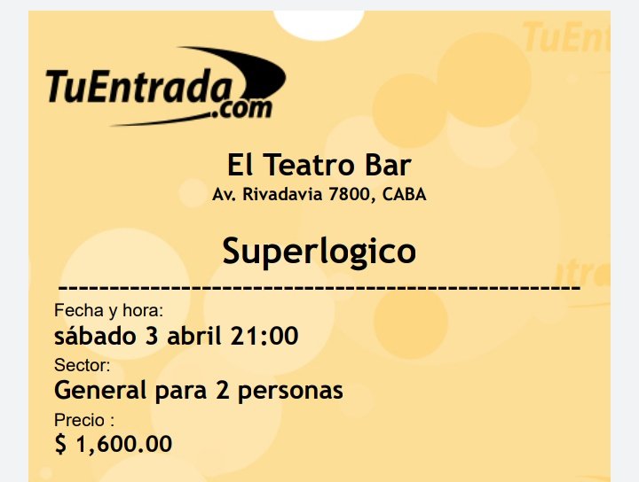 molinajesica's tweet photo. Ahí vanos a estar... Iupi!  
#sabado #elteatroflores #superlogico #emocion https://t.co/Fn8WTQNdxg