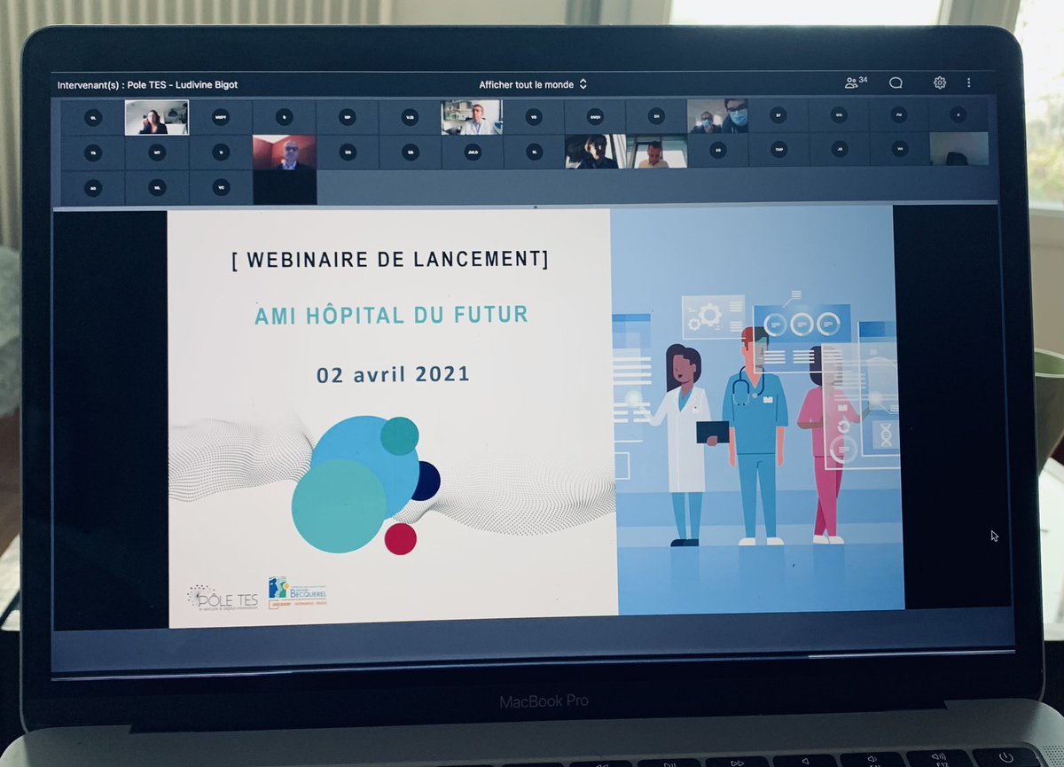 langleto's tweet photo. Merci à toute l’équipe du @LePoleTES pour l’invitation et l’organisation du #webinaire de lancement de l’AMI « Hôpital du #futur ��👨‍⚕️💉🧬

Une forte synergie entre les différents acteurs du territoire autour de l’innovation et du parcours de soins👏🏼

#santé #numerique #Normandie https://t.co/uO1RYVtljs
