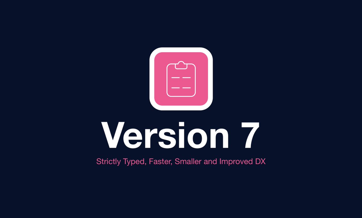 HookForm's tweet image. 🎉 We are finally here! Version 7! After 2 years of working on this library. We can confident to say this is the best we can offer to everyone on building forms in React. We hope you will enjoy building form in React.
react-hook-form.com