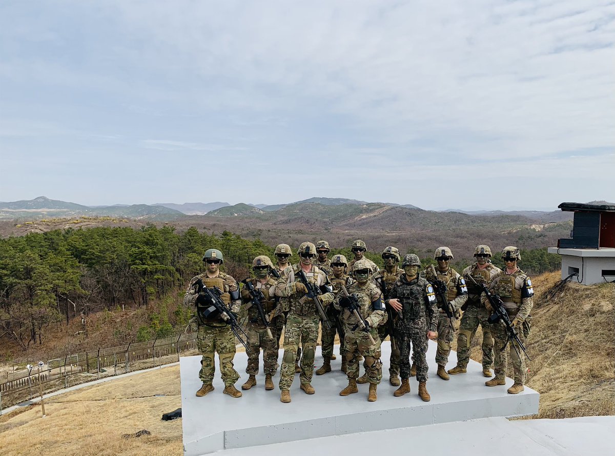 CSM_Tag's tweet photo. This is my Squad! Recognizing our service members who are assigned at the Joint Security Area (JSA) under the United Nations Command. Security patrols are necessary to provide stability and security within their assigned area on the Demilitarized Zone (DMZ). #katchikapshida https://t.co/hdKCbXGYOO