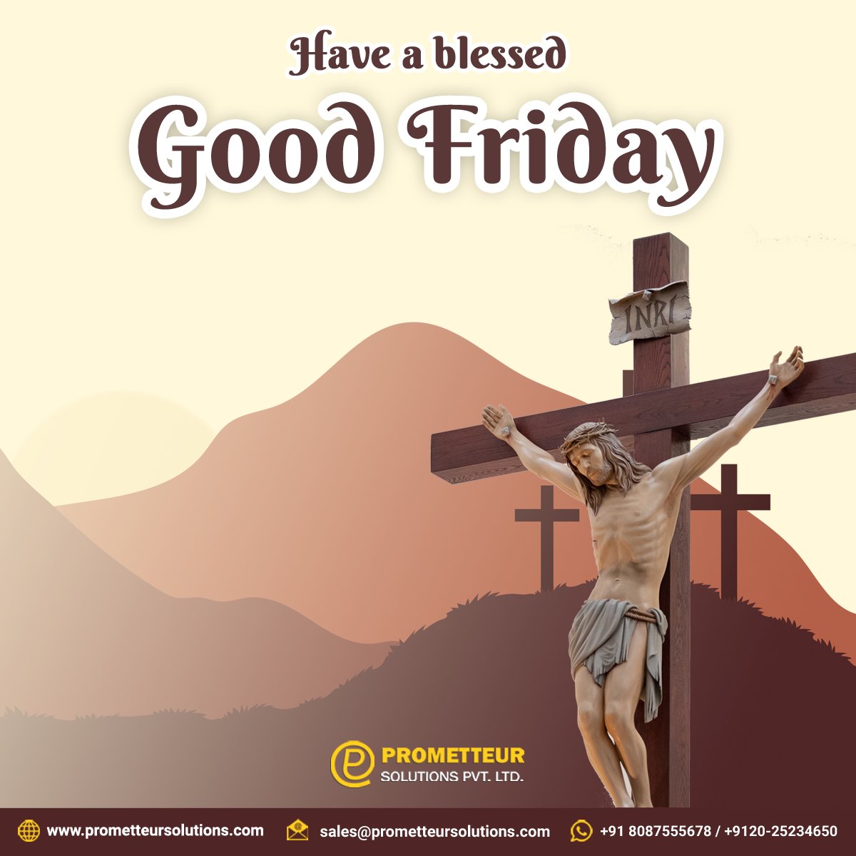 Iamprometteur's tweet photo. May the kindness and mercy of the Lord fill your life with utmost peace, love, and compassion towards other beings.
Good Friday!
.
#goodfridayappeal #stayathome #prometteursolutions #goodfriday #foodfriday21 #jesuslovesyou #goodvibes #christ #happy #eastereggs https://t.co/vVsdooN1iL