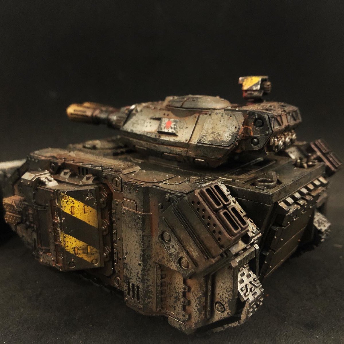 Iron warriors rhino count as. This has kromlech upgrade bits on it. #warmongers