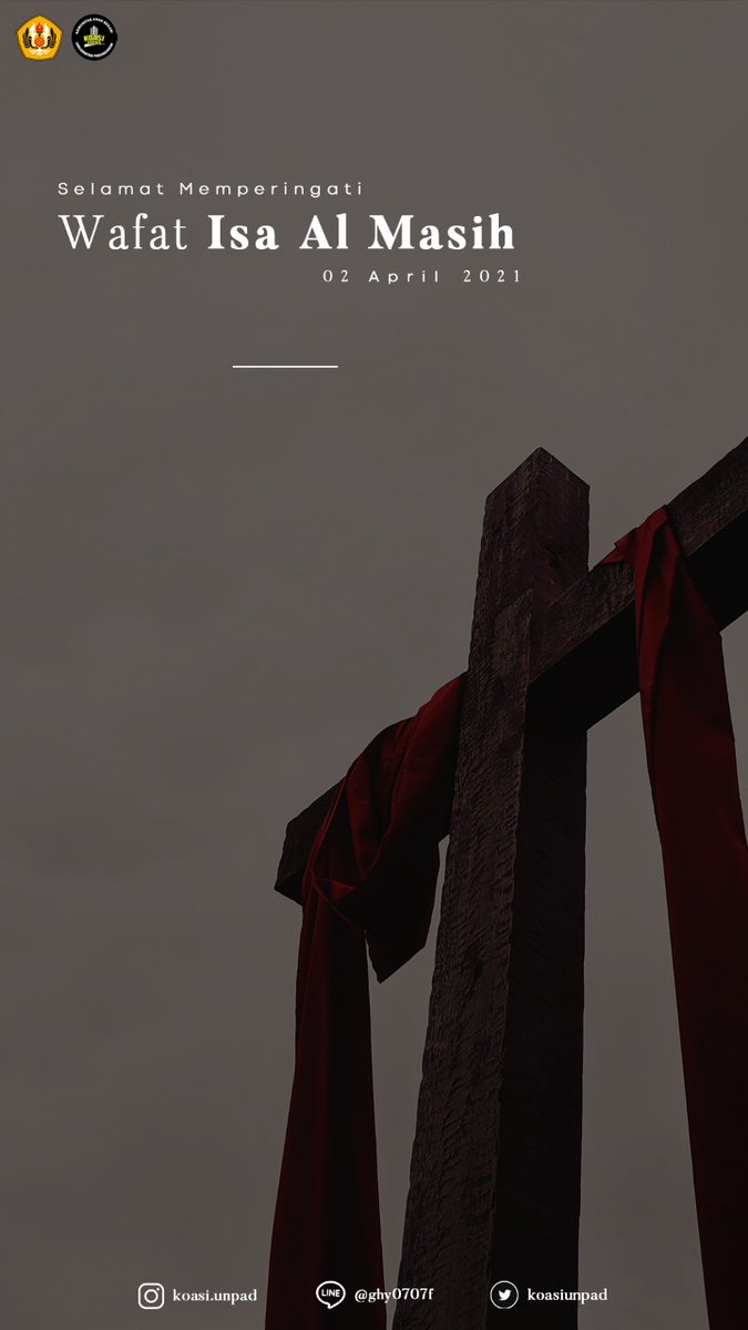 [Hari Peringatan Wafat Isa Al Masih]

Jumat Agung itu indah karena mengingatkan kita bahwa Tuhan sangat menyayangi kita. Semoga Jumat Agung ini bisa Anda habiskan bersama keluarga dan orang yang Anda cintai.

OA Line : @ghy0707f
Instagram : @koasi_unpad
Twitter : <a href="/koasiunpad/">Komunitas Anak Bekasi UNPAD</a>