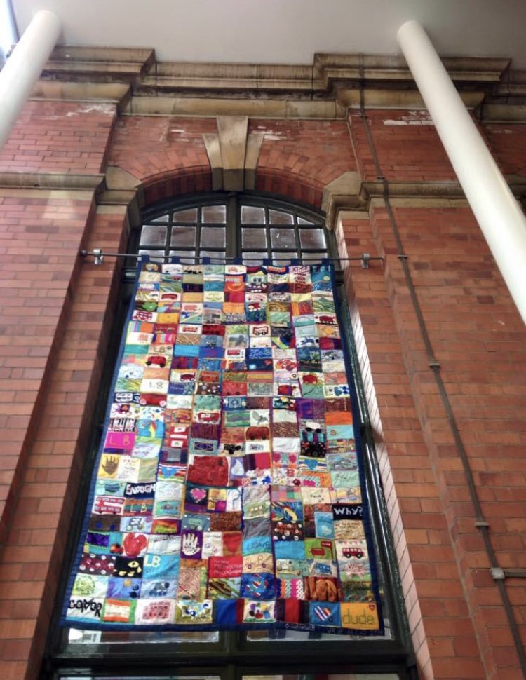 AMLTaylor66's tweet photo. April 2nd 2015 @PHMMcr 

I remember how overwhelmed I felt by the love for Connor &amp; such a physical manifestation of it through this #craftivism #socialjustice

#activism for &amp; with people takes many forms 

#justiceforlb https://t.co/PWHkLlFHE0