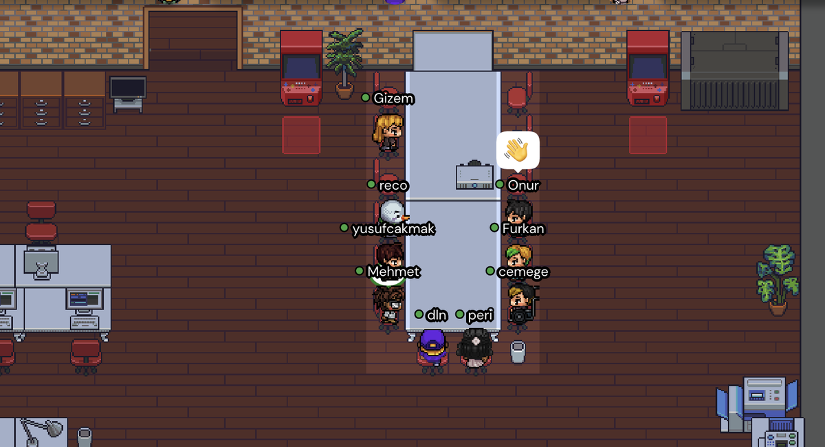 toplantı zamanı. 😇