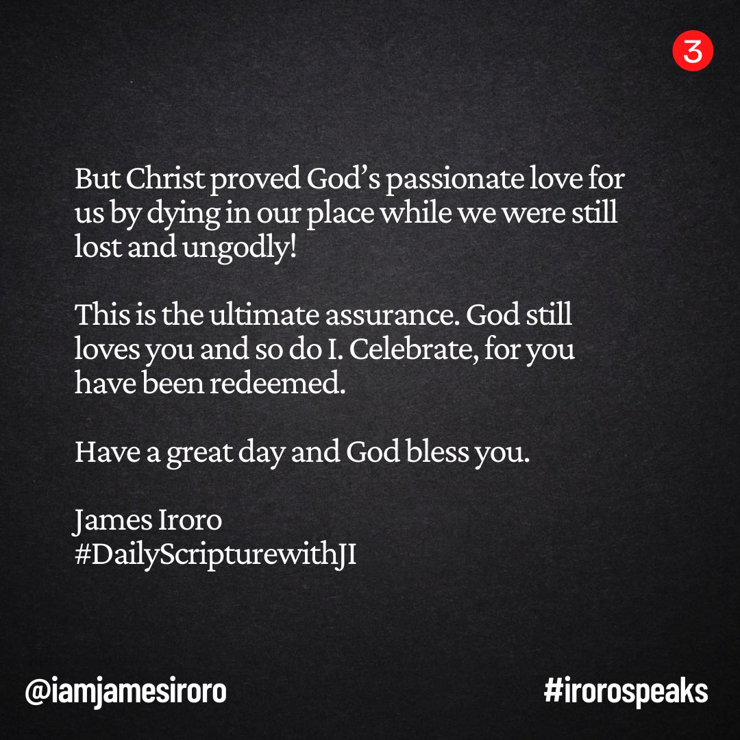 iamjamesiroro's tweet photo. Here is #YourMorningBoost for today #goodfriday 

Once again we are reminded of the great sacrifice that Christ has paid for you and I

Jesus is the ANSWER. Come to HIM.

#irorospeaks https://t.co/hFagEV7ofo