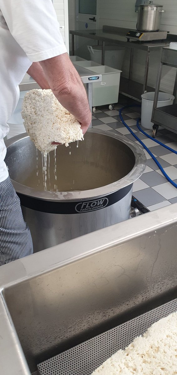 flowfabrication's tweet photo. An amazing afternoon spent with @BuffaliciousUK making Buffalo Mozzarella,  A massive thanks to Jon for the opportunity to see their production process and see our equipment in use. 
#mozzarella #somerset #britishmozzarella #shoplocal #buffalo #bespoke #stainlesssteel #dorset https://t.co/DcAdThJU5Z