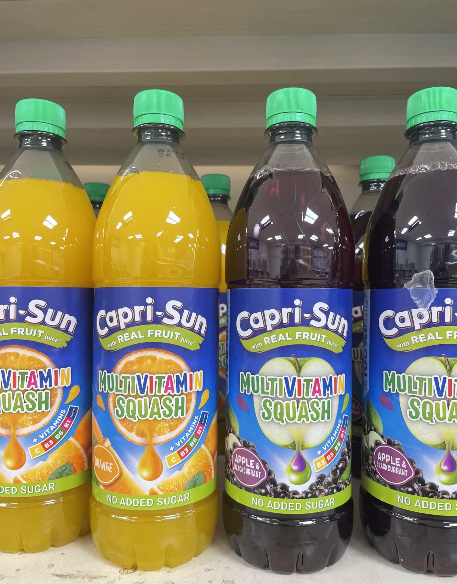 Capri Sun No Added Sugar Blackcurrant and Apple