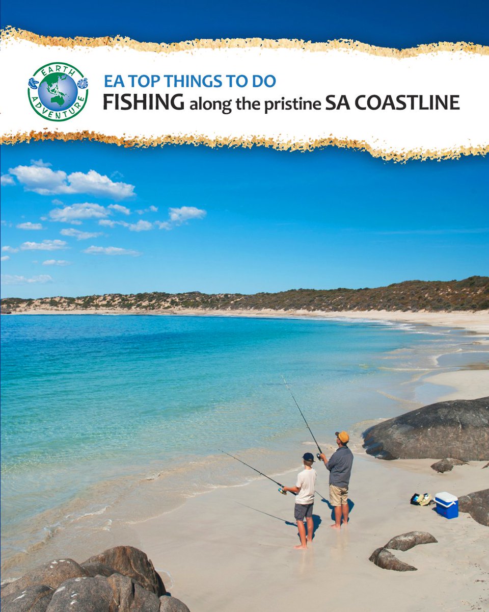 We love going out to some of South Australia's most remote beaches and chucking in a line (or some of their less remote but still beautiful) - earthadventure.com.au
Credit - Adam Bruzzone
#tourism #tourismsa #touraustralia #SeeSouthAustralia