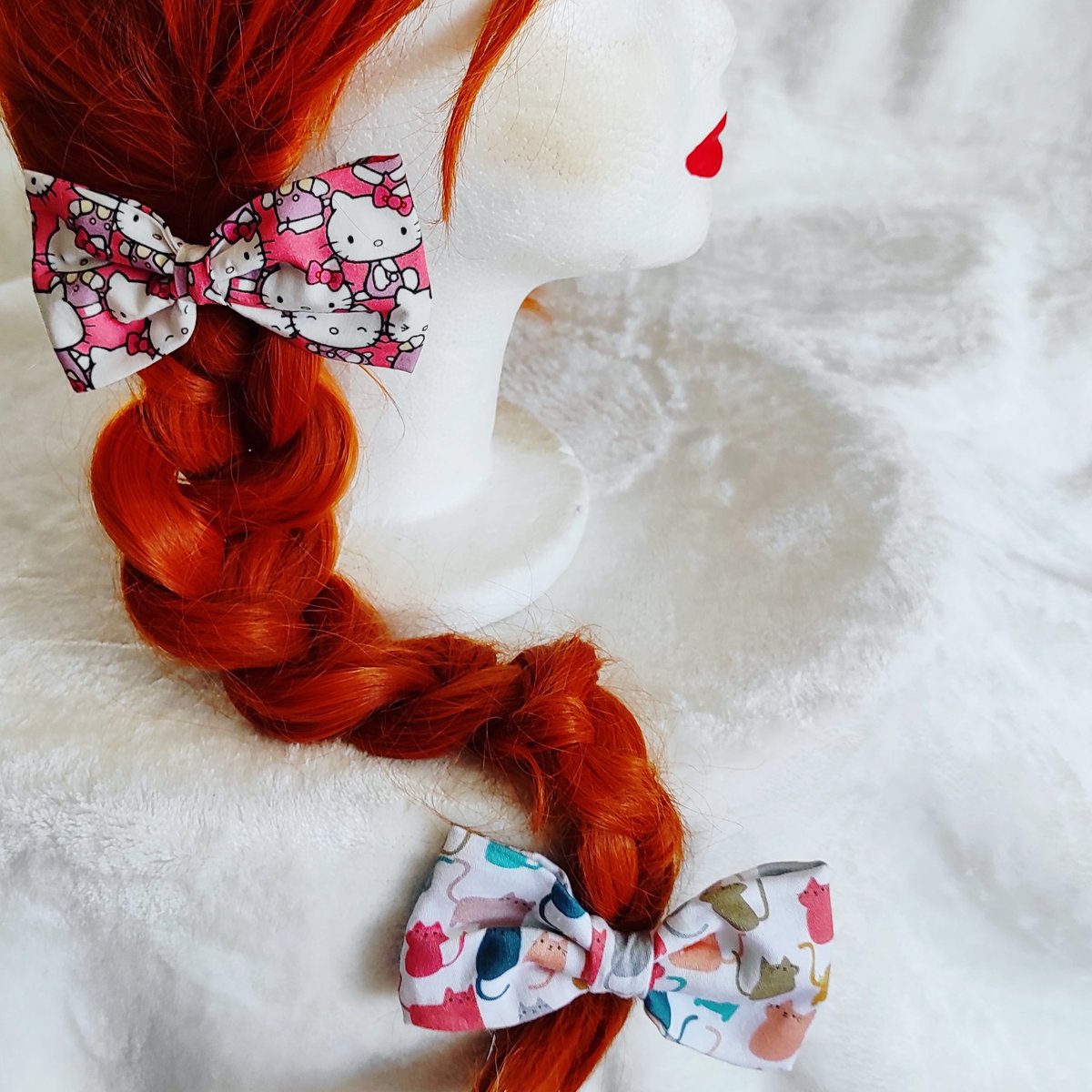 NyaGurumi's tweet photo. Lazos para todo tipo de peinados 🎀

#hechoamano #handmade #artesanal #artesana #costura #cosido #hellokitty #gatos #cats #lazo #hair #cabello #accesorios #accessories #nyagurumi https://t.co/ScHnnp6iQC