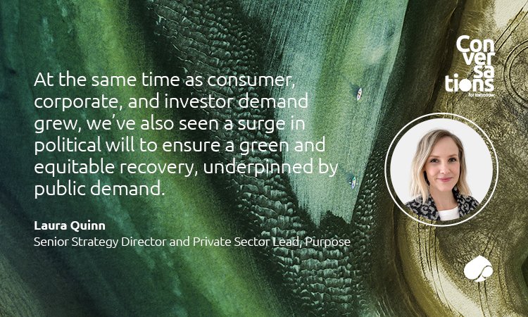 CapgeminiInvent's tweet image. Today&apos;s business leaders have the power to not only transform their companies, but also build a more resilient future for us all, says @Purpose&apos;s Laura Quinn and @jeremyheimans Read the article: ow.ly/jSaa50DZOk0 #Sustainability #SustainableBusiness