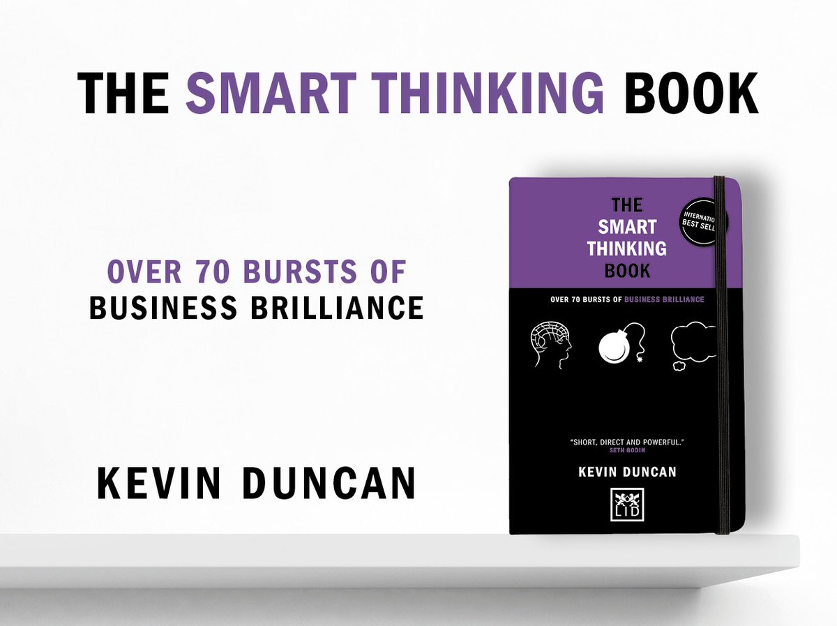lidpublishing's tweet photo. 💣70 BURSTS OF BUSINESS BRILLIANCE
"Short, direct, and powerful" by @ThisIsSethsBlog.
The #ConciseAdvice 5th edition, #TheSmartThinkingBook by @KevinDuncan, celebrates 50,000 worldwide sales, including new material in every section.
📚Get your copy: https://t.co/CiE9BAkSFd https://t.co/durQ6wZAug