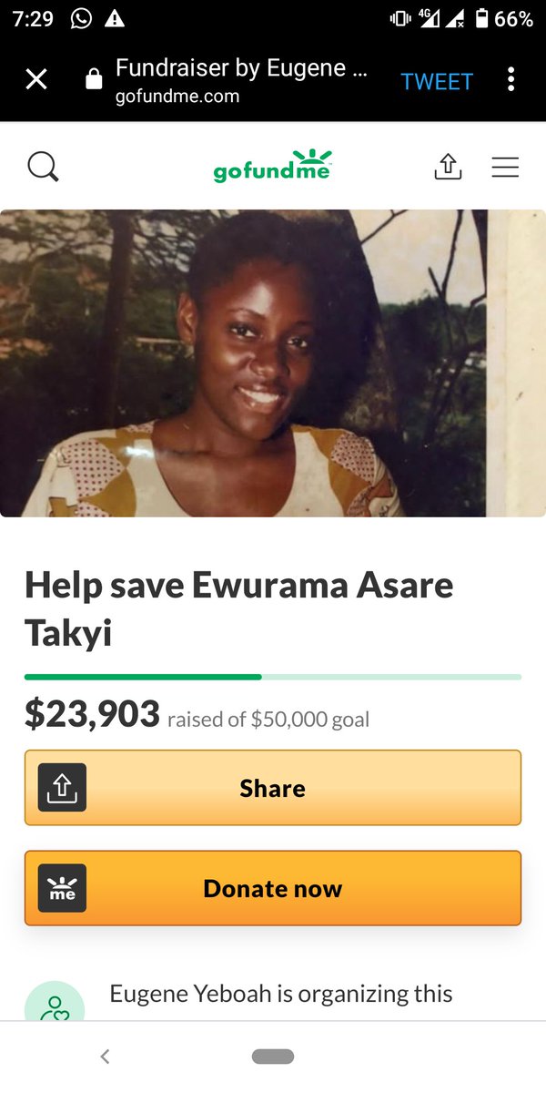 5tephie__'s tweet photo. We're almost halfway through, guys! God bless everyone for sharing and donating. Let's finish this for Ewurama 🙏🏾 https://t.co/luEJRkCaTg https://t.co/aKMIKIcify