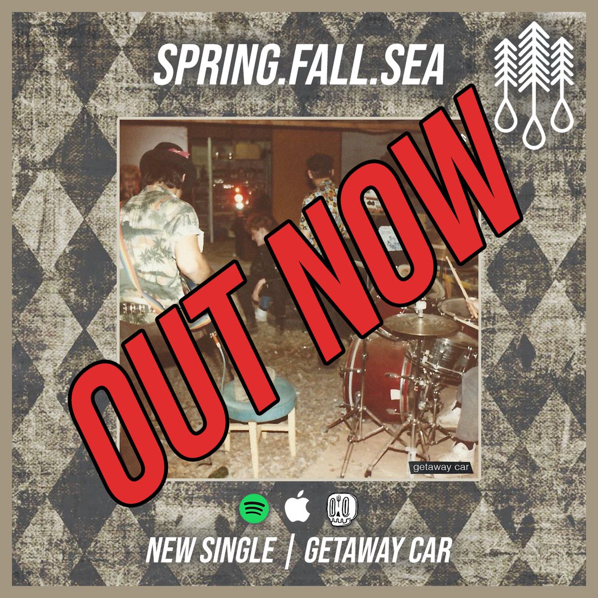 ❌OUT NOW!❌
GETAWAY CAR by the lovely lads in <a href="/springfallsea/">Spring.Fall.Sea</a> is out everywhere today! Enjoy now on Spotify and Apple Music! 🎧🎧🎧